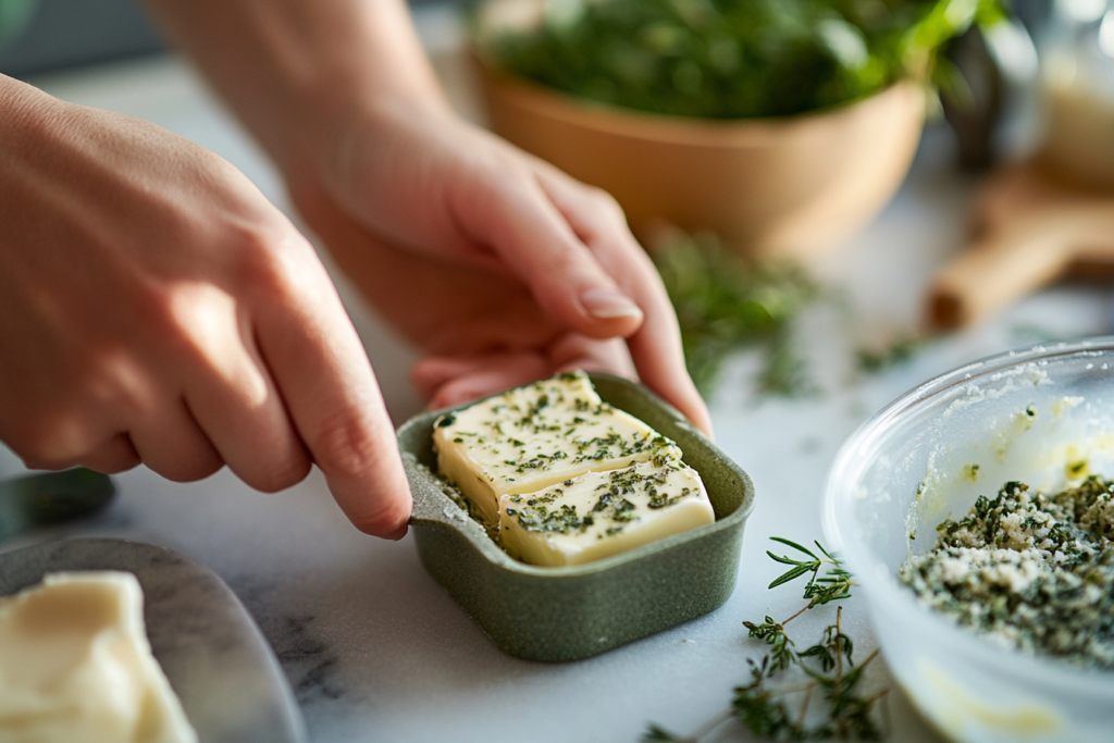 Preparing the Butter Candle