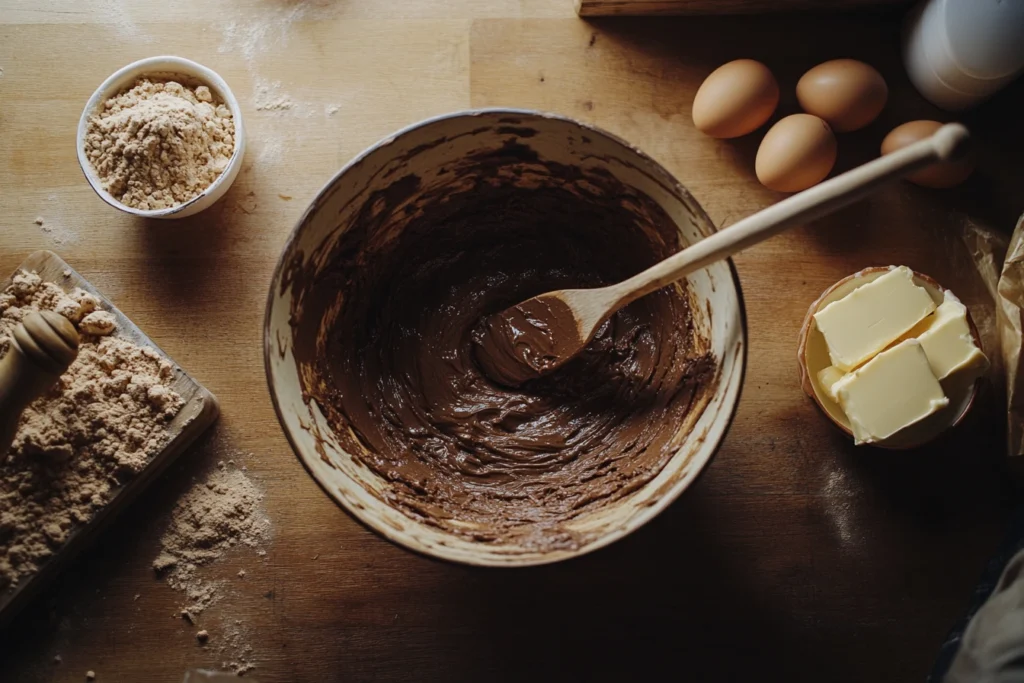 Fudgy Cake Crumb Brownie Recipe