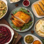 Dry-Brined Roast Turkey with crispy golden skin and thyme