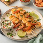 Garlic Butter Shrimp seared golden and coated in sauce