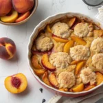 Easy Peach Cobbler (Melted Butter, No-Stir Method)