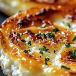 Baked cottage cheese eggs in ramekins with golden tops and chives
