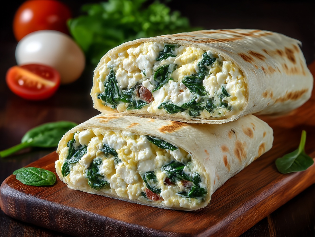 Cottage cheese wraps filled with turkey, lettuce, and vegetables