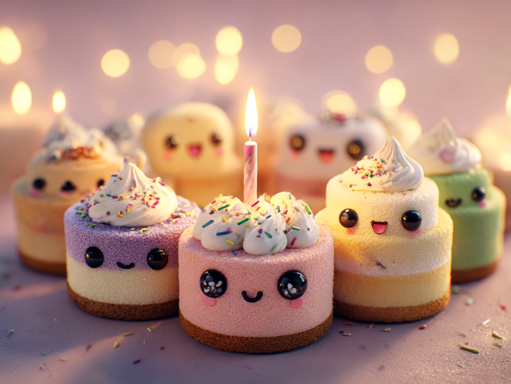 Cute Korean Bento Box Cake with pastel buttercream frosting