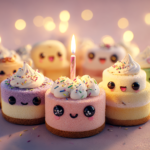 Cute Korean Bento Box Cake with pastel buttercream frosting