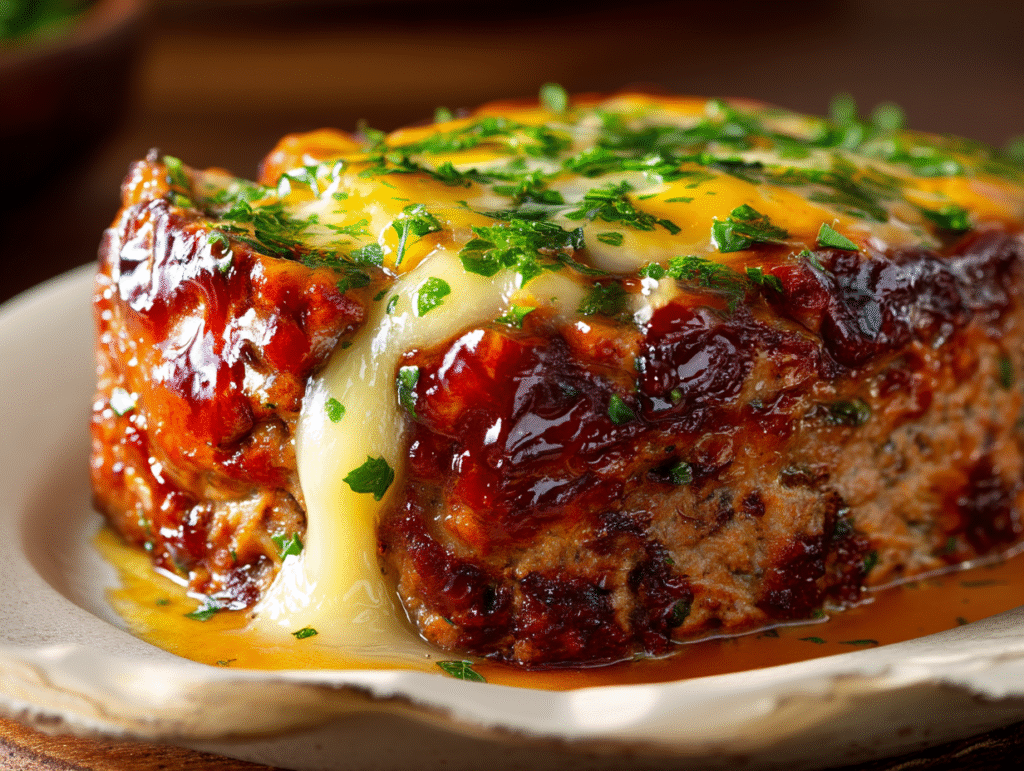 Best vegetarian meatloaf sliced with lentils and mushrooms