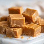 Low carb cream cheese peanut butter fudge sliced into squares