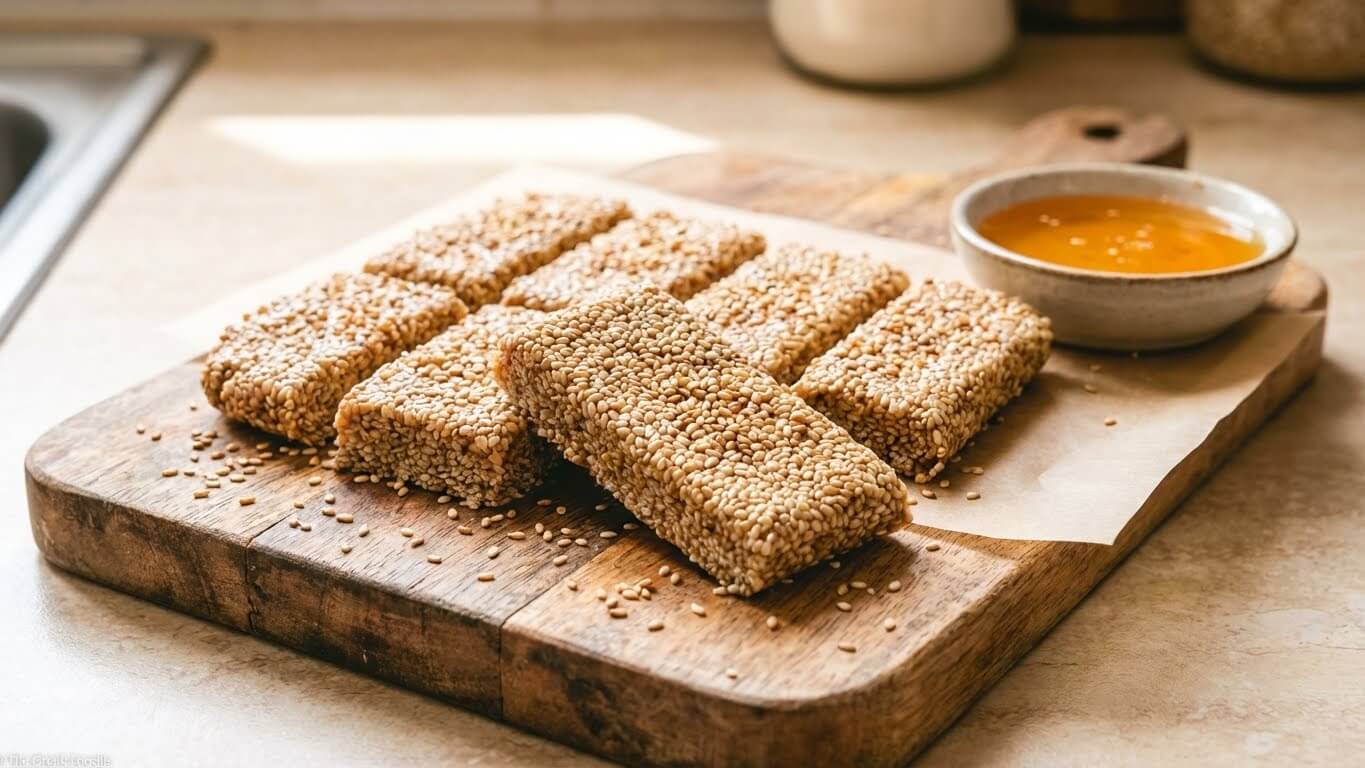 2-ingredient Greek candy pasteli
