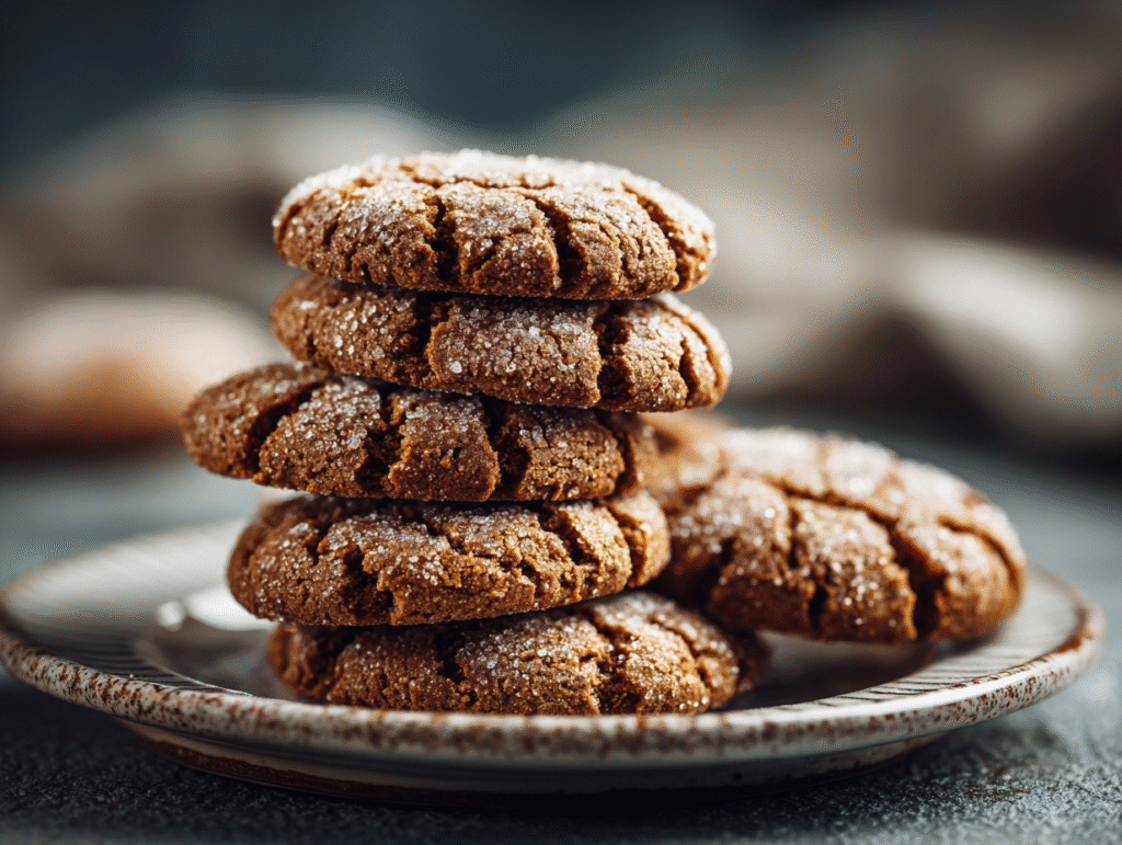 Classic gingerbread cookies with molasses and warm spices