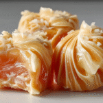 Kentucky cream pull candy with creamy white pulled texture