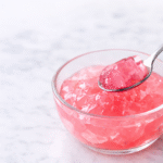 dr oz pink gelatin recipe reviews pink gelatin dessert in glass bowl close up