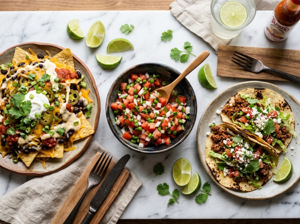 pico de gallo served as topping on tacos and nachos